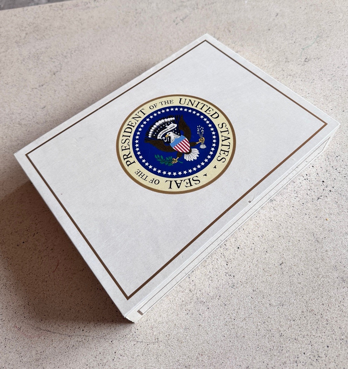Vintage United States Seal Of The Presidential Seal Cigar Box Rare