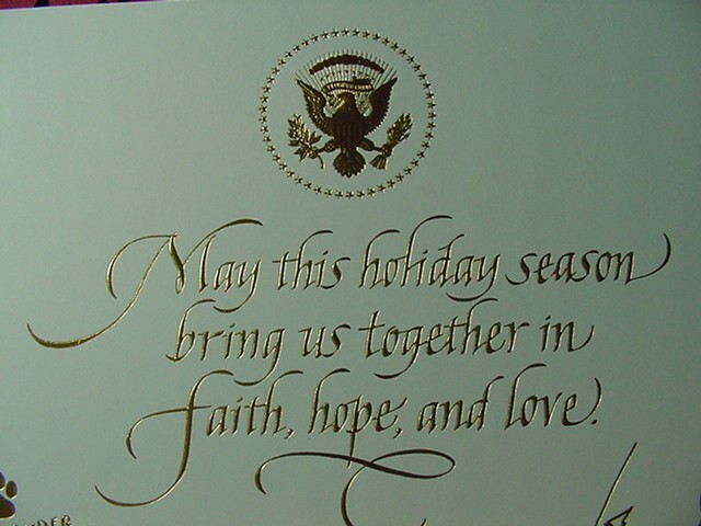 Official White House President Biden Christmas Card 2022+Envelope- Free shipping