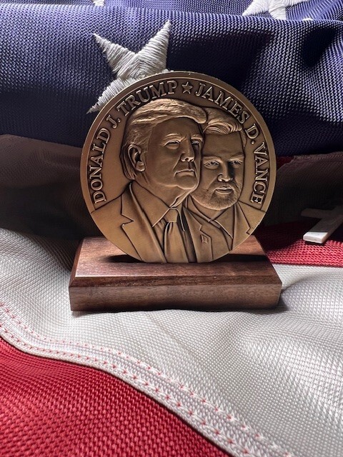 2025 Donald Trump and J.D. Vance Proposed Official President Inaugural Medallion