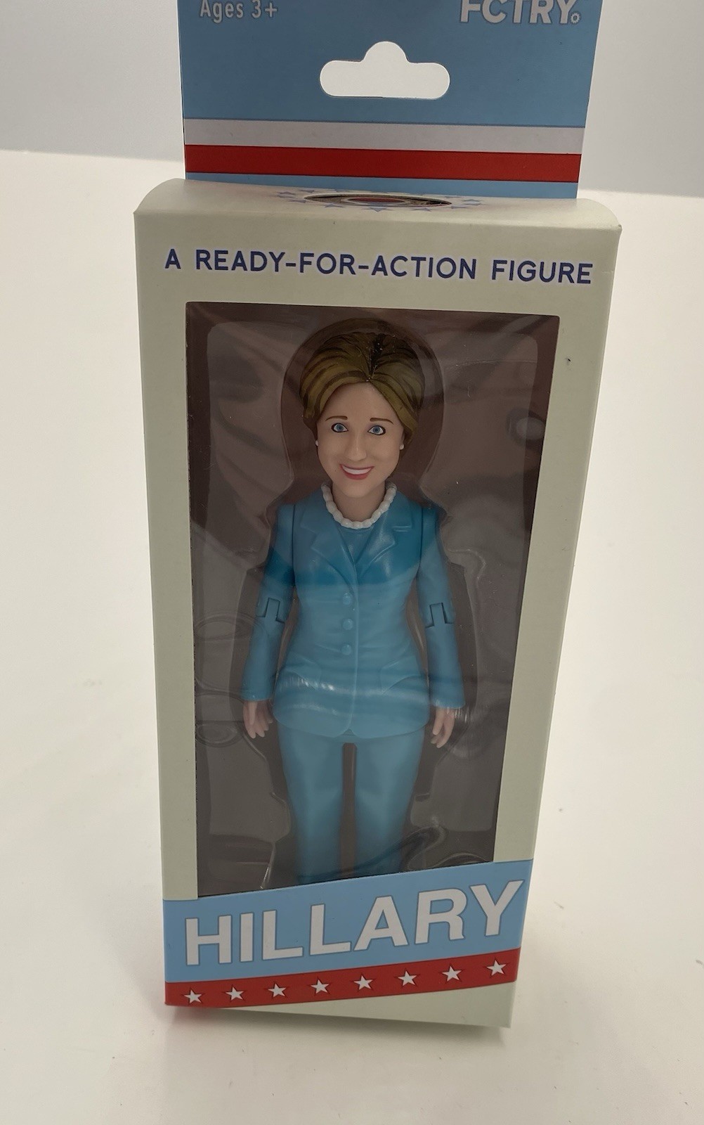 FCTRY Hillary Rodham Clinton 2016 Ready For Action Figure Mike Leavitt 6″ NIB