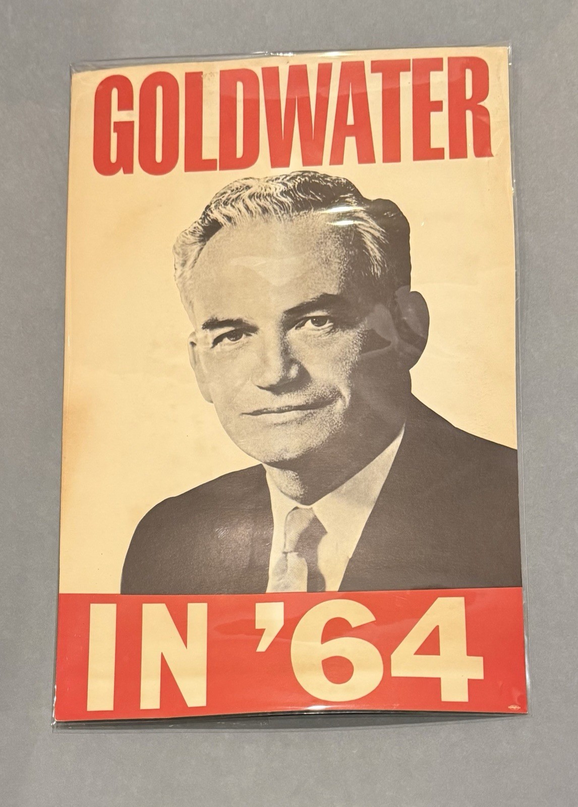 1964 Republican Arizona Senator Barry Goldwater for President Campaign Poster