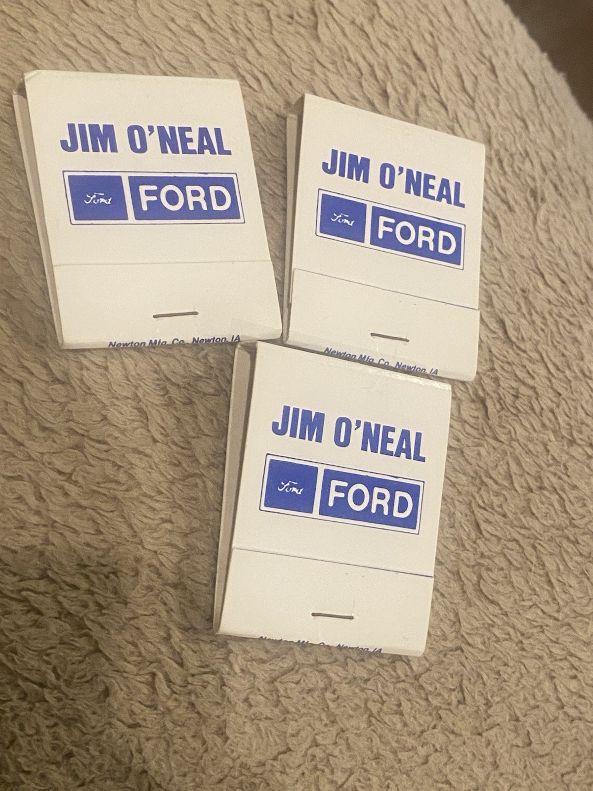 3 Jim O’Neal Ford Match Books