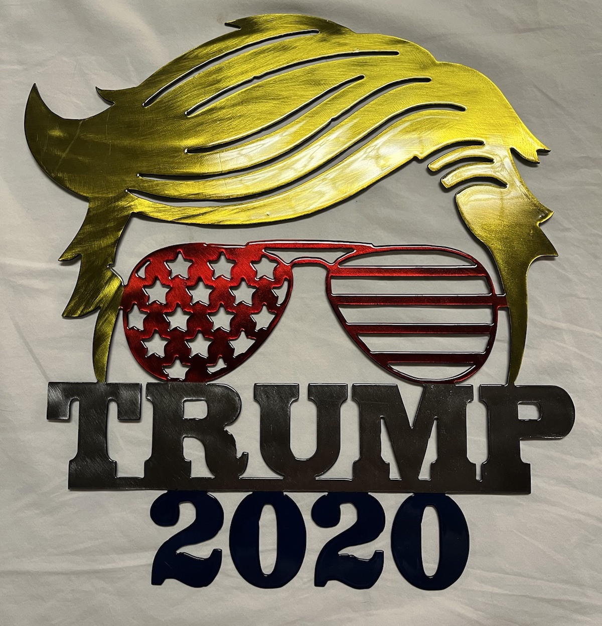 2020 Donald Trump Metal Sign Large Red White And Blue