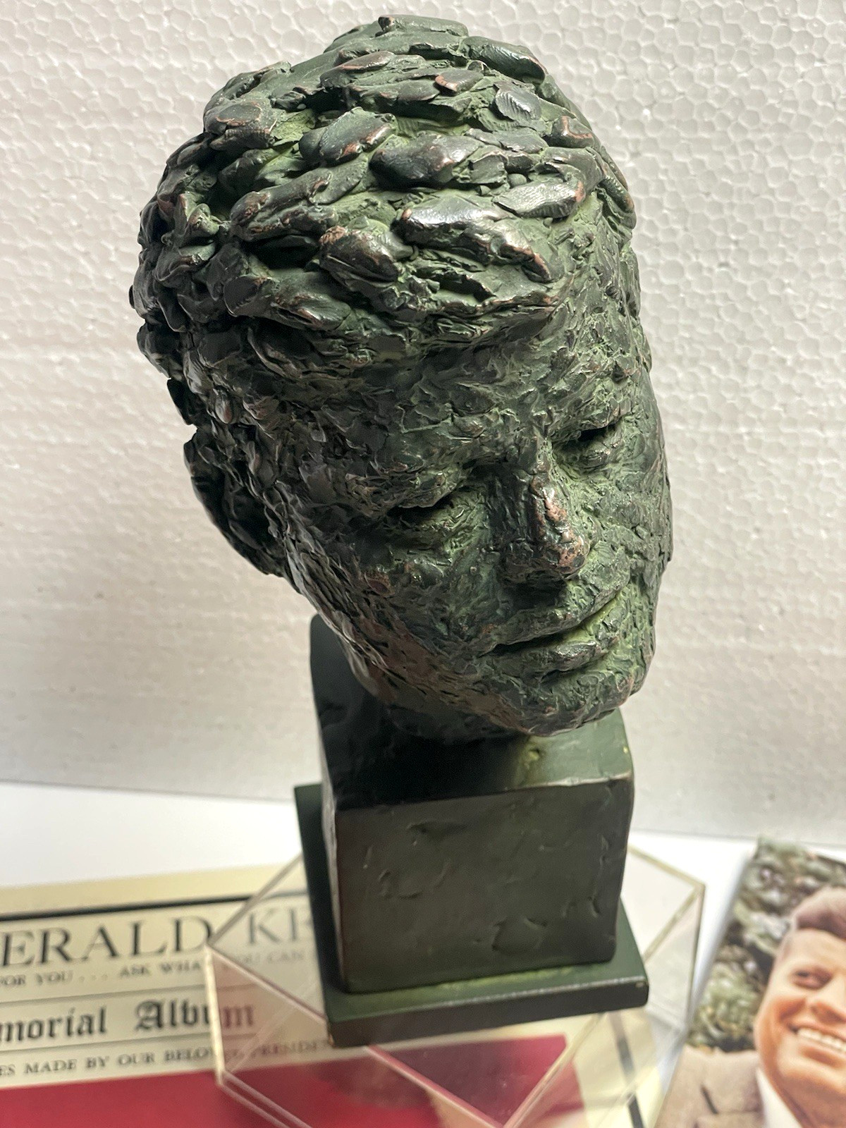 JFK John F Kennedy Sculpture by Robert Berks 1965 Magazines, Newspaper, LP Album