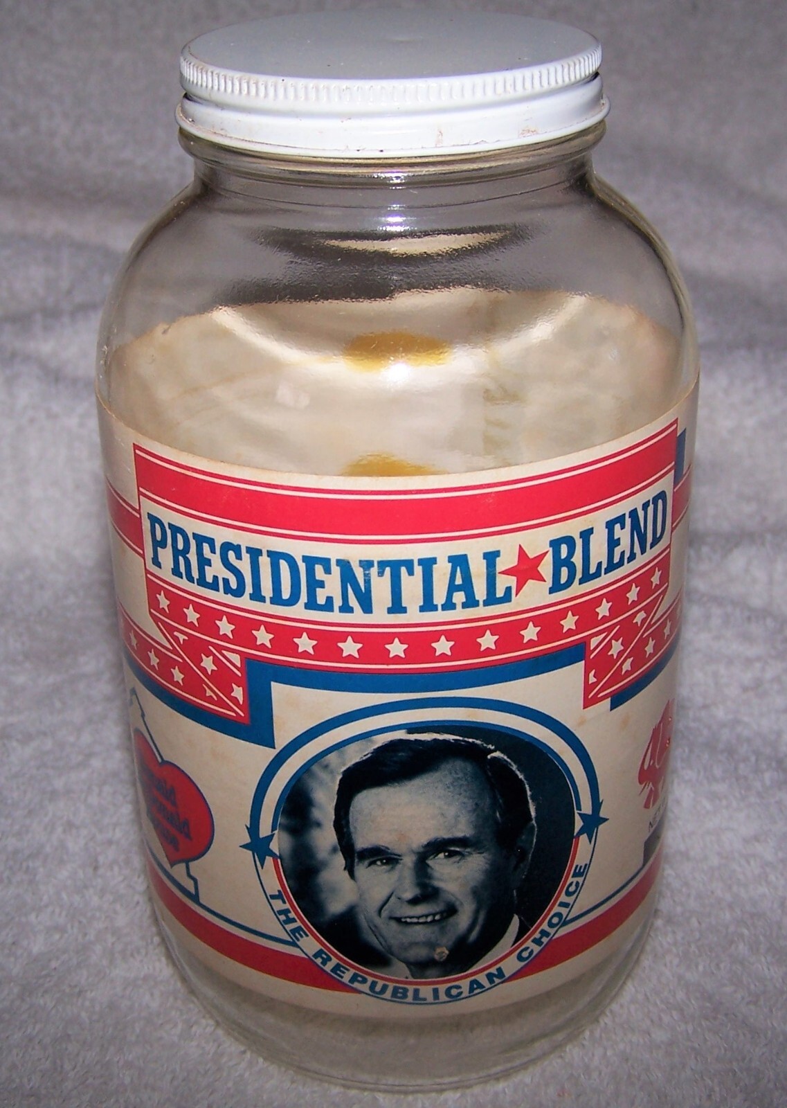 1988 George H.W. Bush Presidential Blend Promotional Starlite Gourmet Coffee Jar