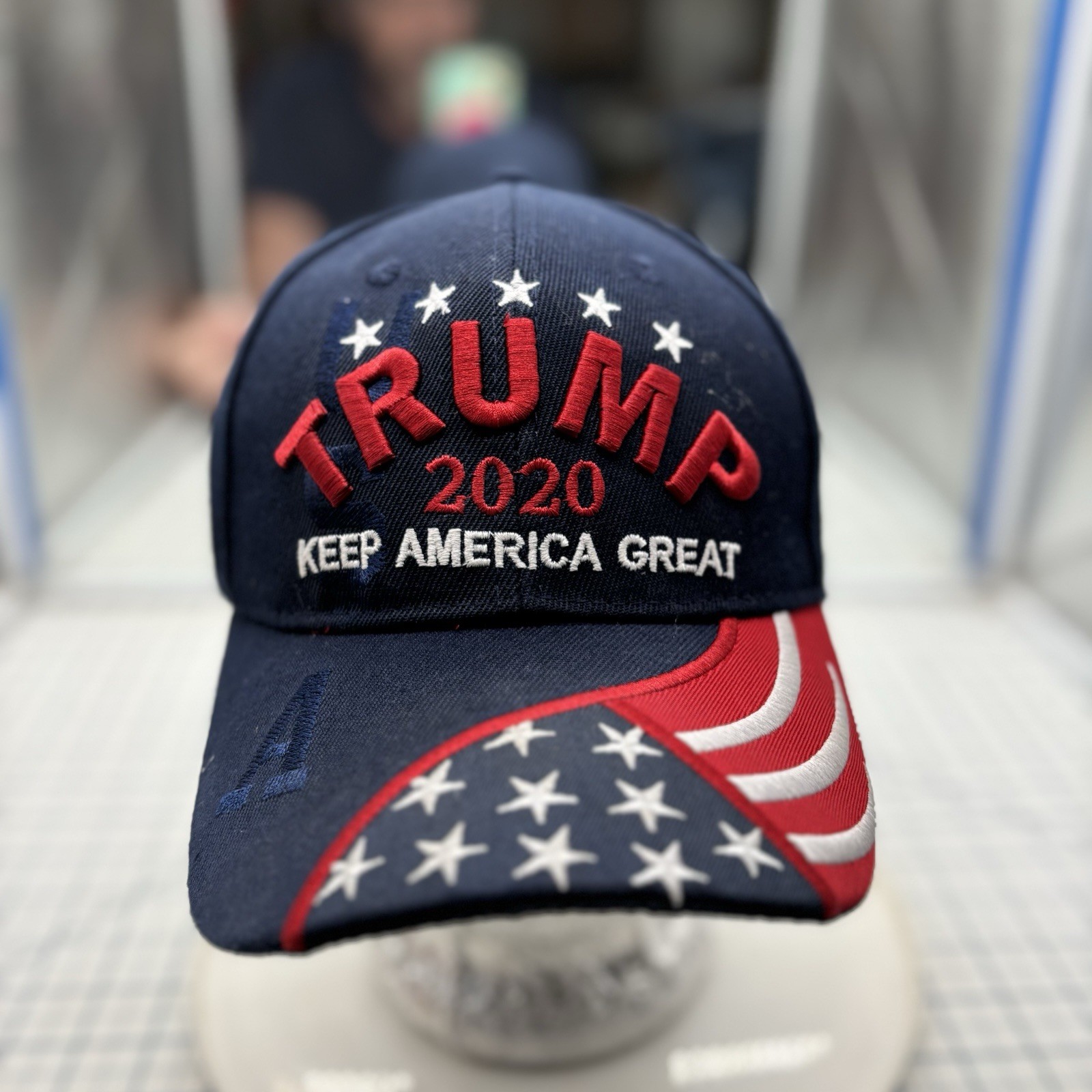 Donald Trump Facsimile Signature AUTO 2020 Keep America Great Hat Cap Vintage