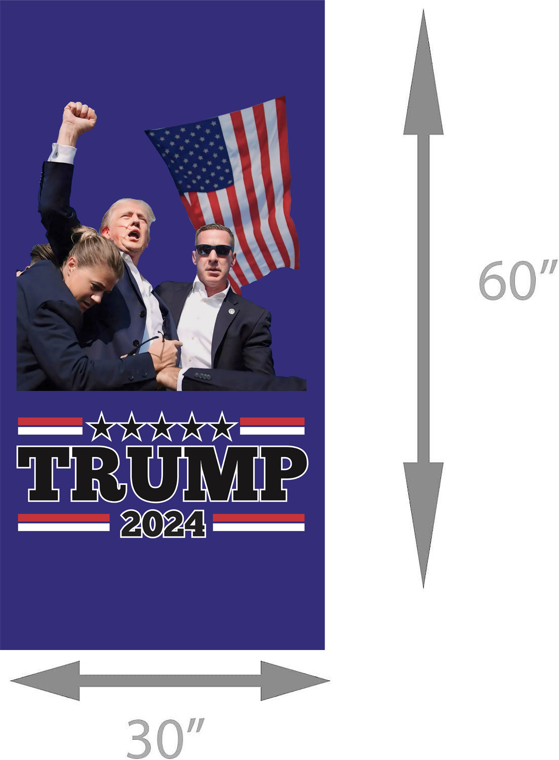 President Trump 2024 Beach Towel | Make America Great Again | Patriotic MAGA Des