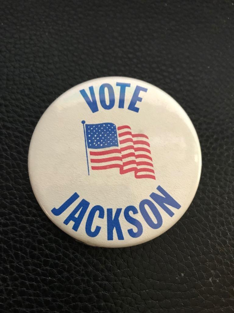 Vote Jackson – 1980s Political Pin – Jesse Jackson