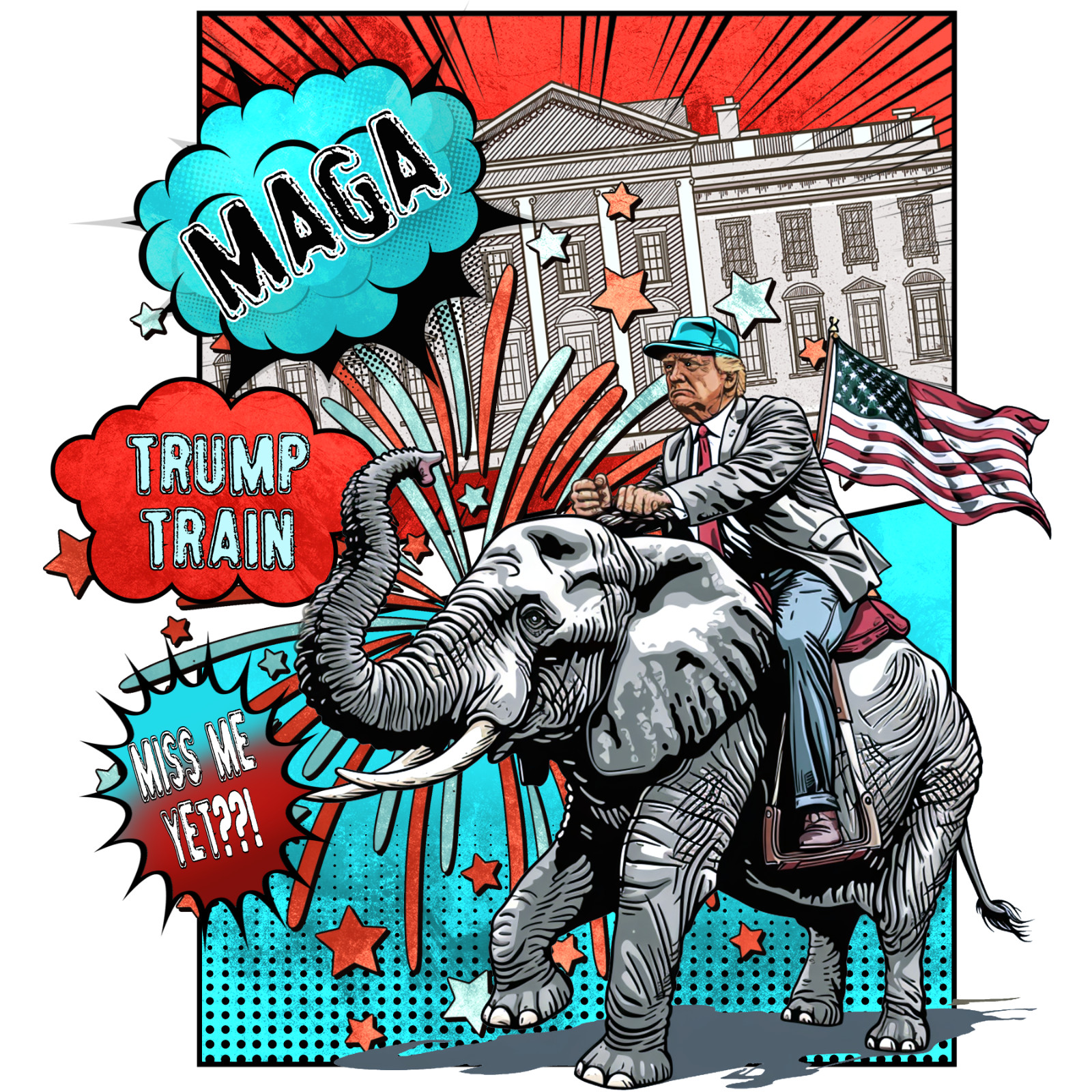 25PCS SET TRUMP 2024 STICKERS TAKE AMERICA BACK DONALD MAGA 2x3in