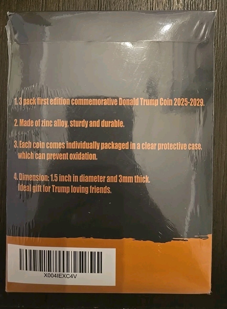6X Pack – Commemorative Donald Trump Coins 2025-2029 MAGA