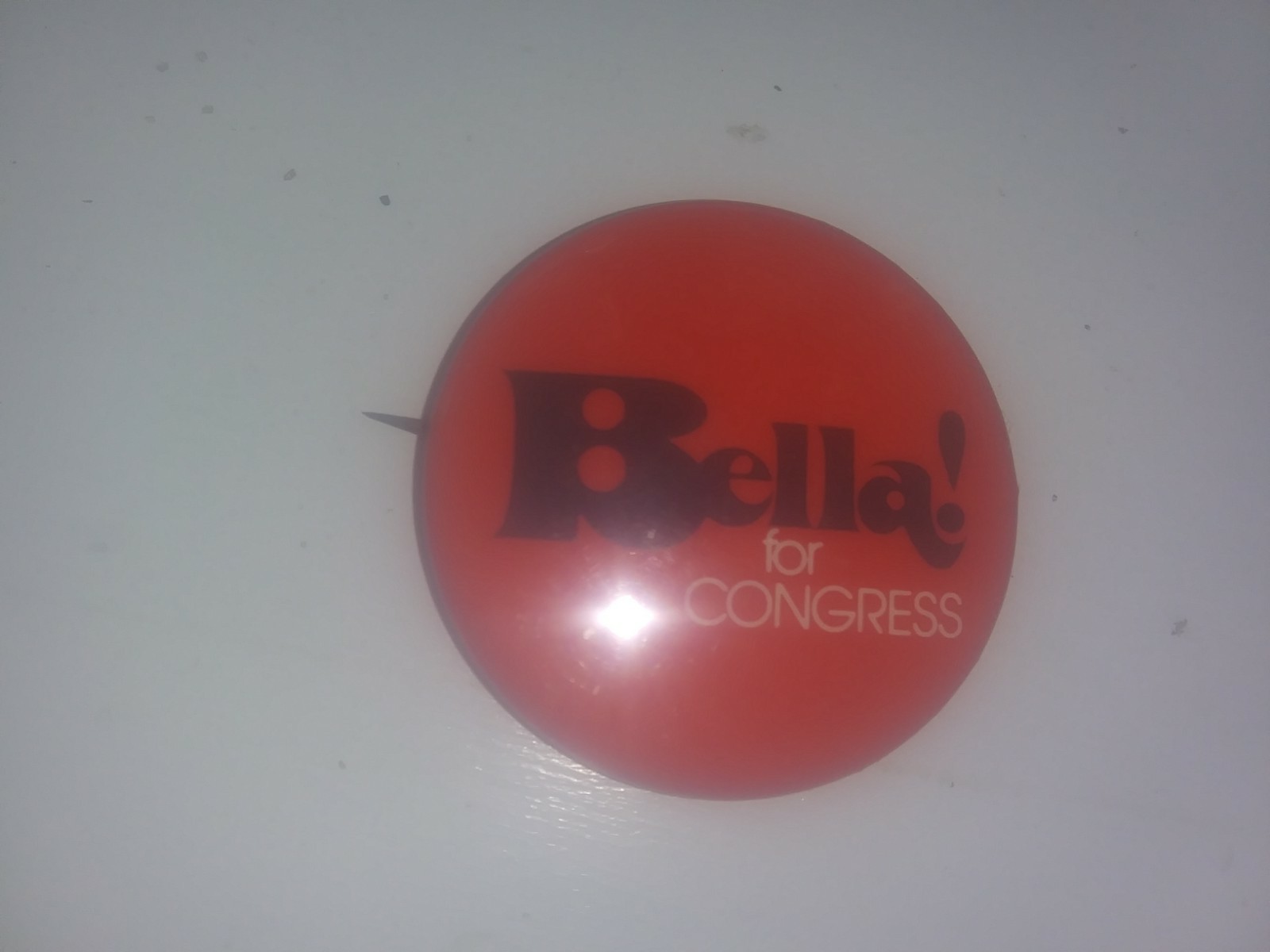 Bella Abzug New York For Congress Campaign Pin Back Button 1970s Political