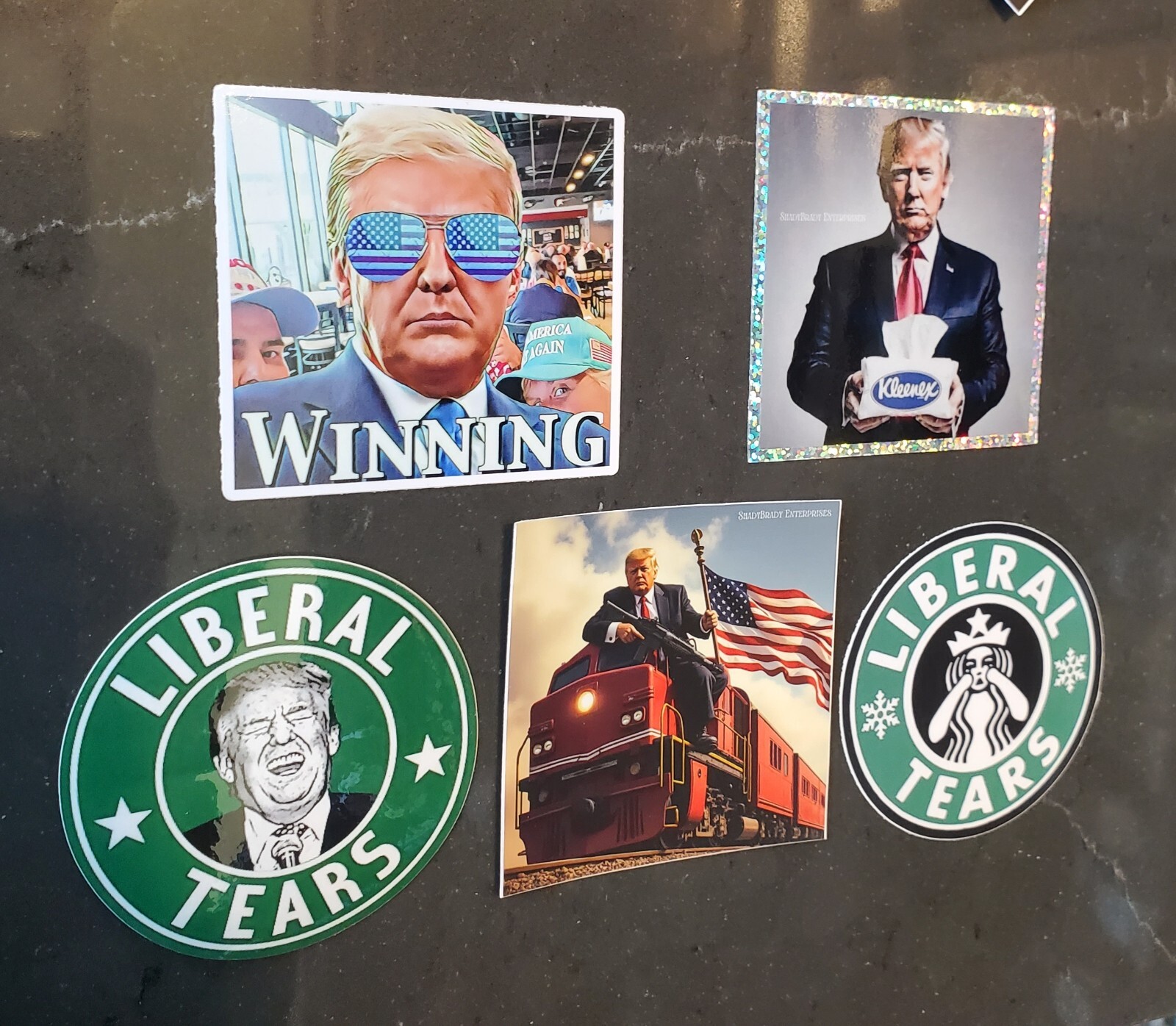 TRUMP TDS DERANGEMENT SYNDROME HOLOGRAPHIC REFLECTIVE STICKER TDS AWARENESS 😬
