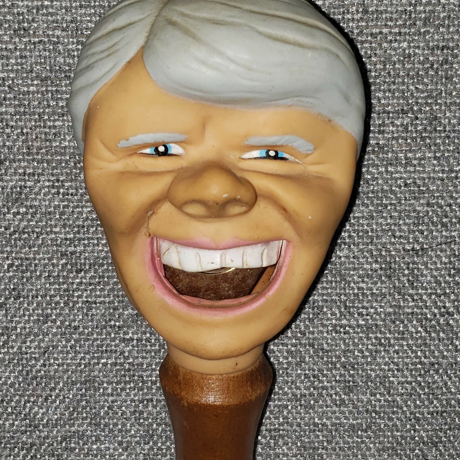 Vtg 1976 Bottle opener President Jimmy Carter Head