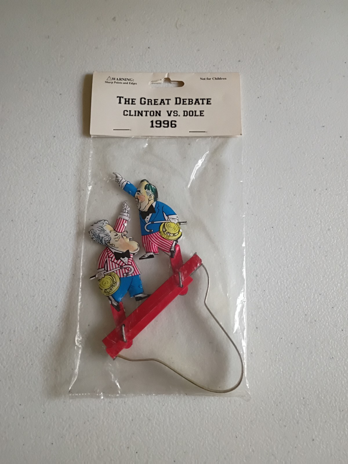 1996 The Great Debate Clinton Vs Dole – Schlling Tin Toy – Brand New