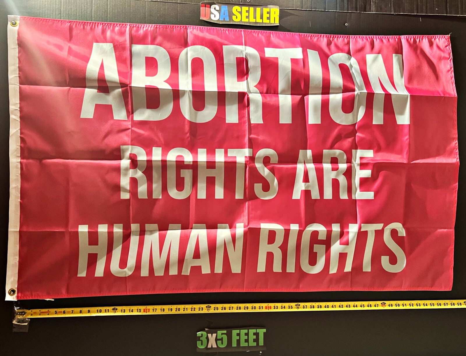 Pro Women Pro Choice Flag FREE USA SHIP Abortion Human Rights Pink USA Sign 3×5′