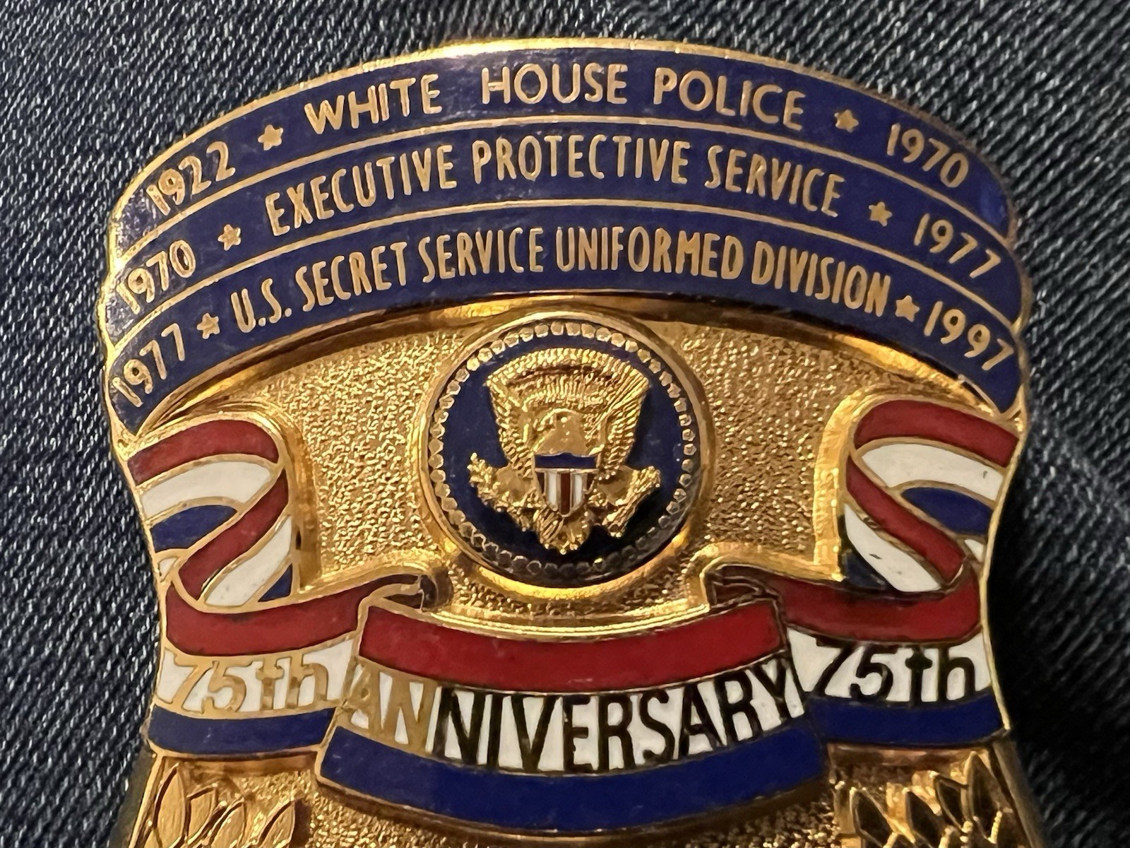 Obsolete Commemorative White House Uniformed Div. BADGE #518 Shield HALLMARKED