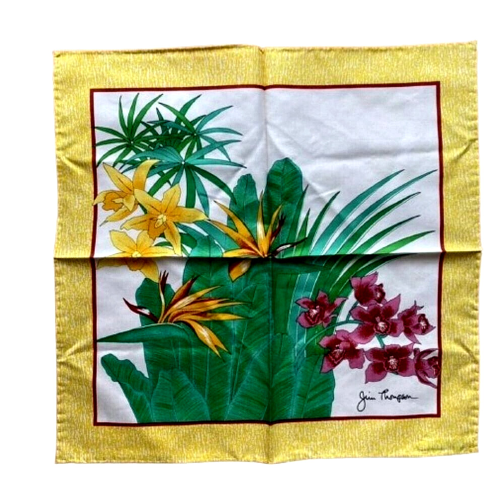 Collectibles Jim Thompson Vintage Handkerchief Bandana Pocket Square Gife Necker