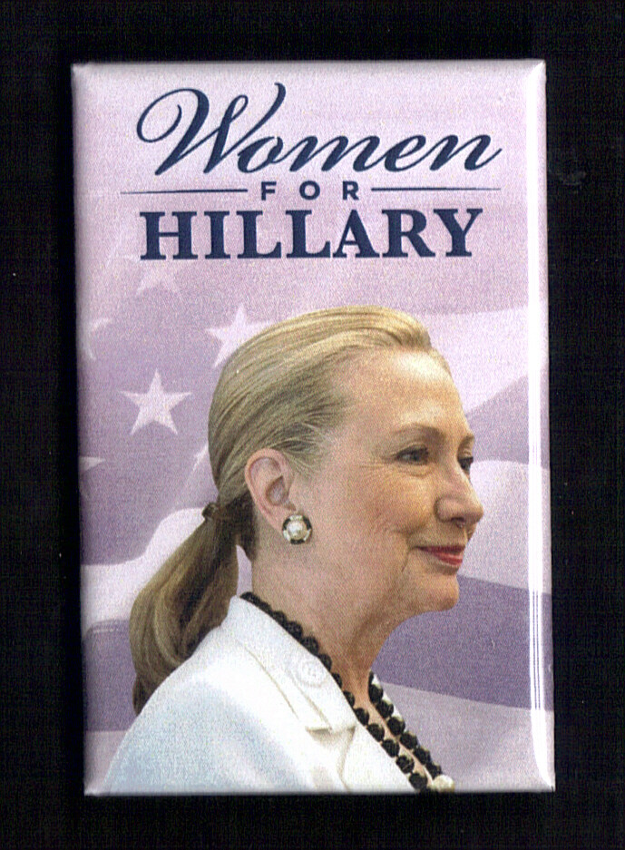 2016 Hillary Clinton (2 x 3)” / “Woman’s” Presidential Campaign Button(Pin23)