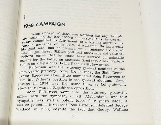 The Wallace Story George Wallace Book