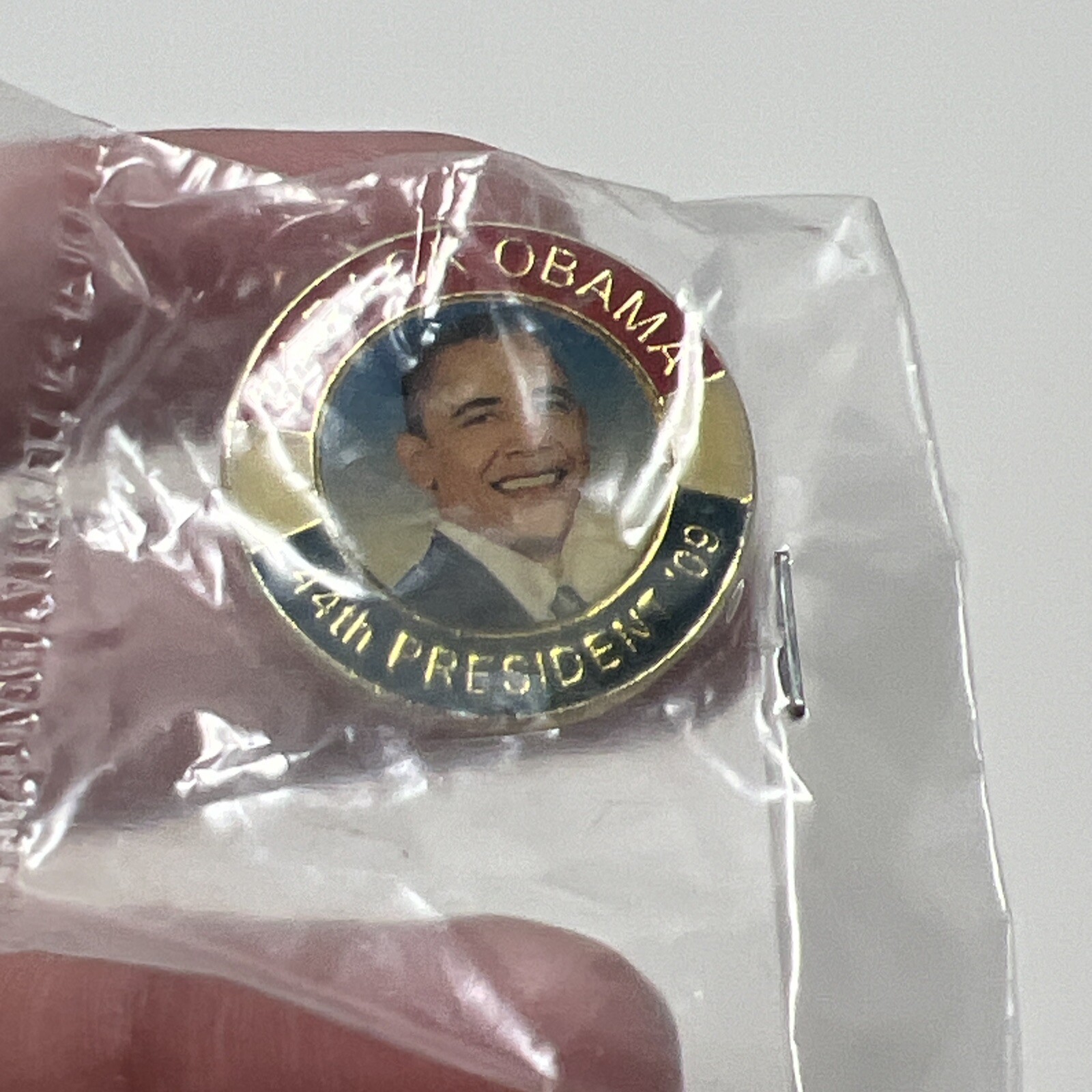 Barack Obama Presidential Campaign Pin 44th President 2009 New Sealed