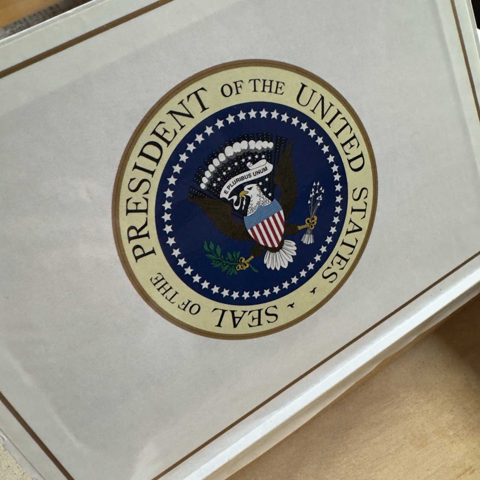 Vintage United States Seal Of The Presidential Seal Cigar Box Rare