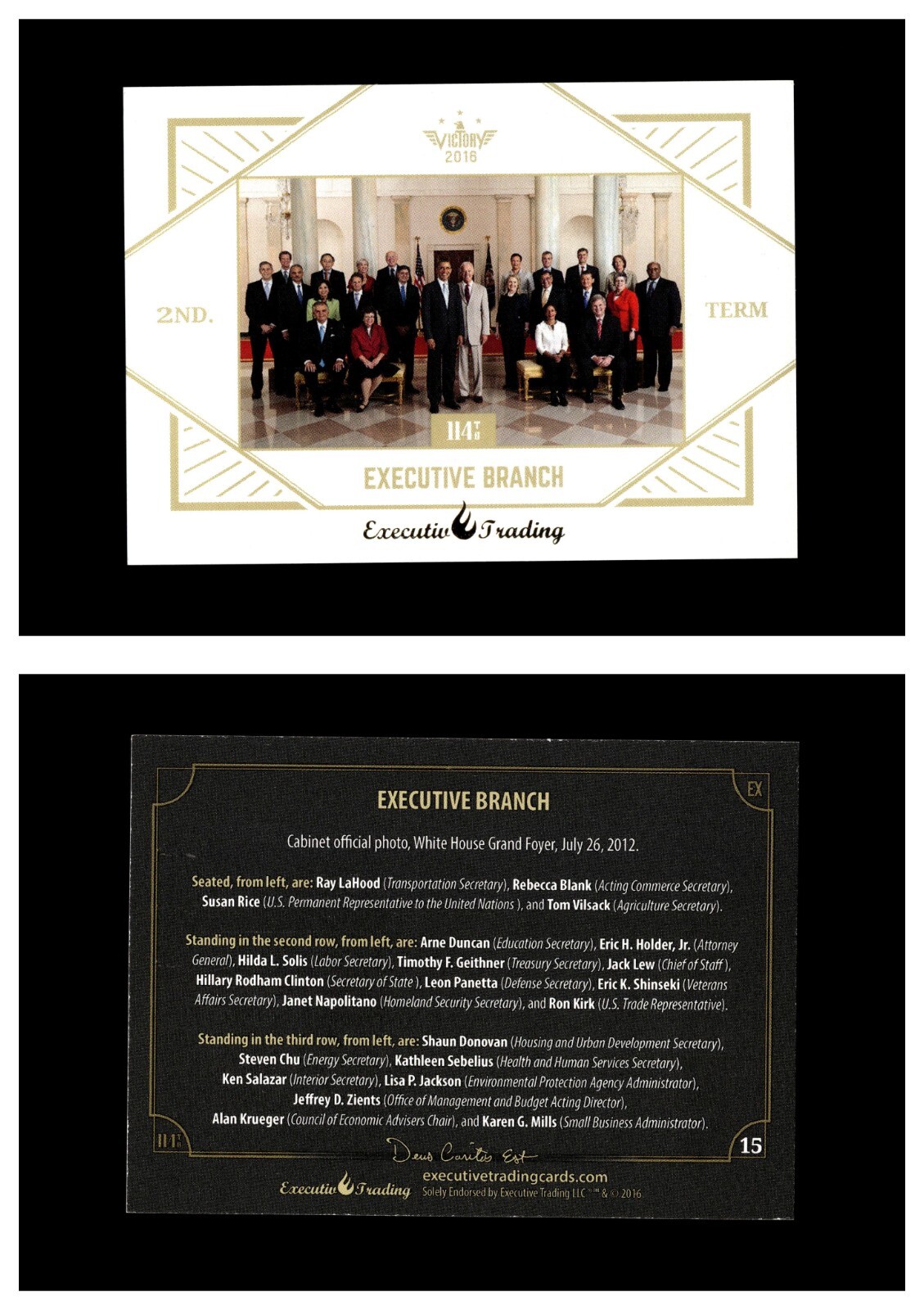 2016 Victory Political Executive Trading Cards Donald Trump Hilary Clinton /200