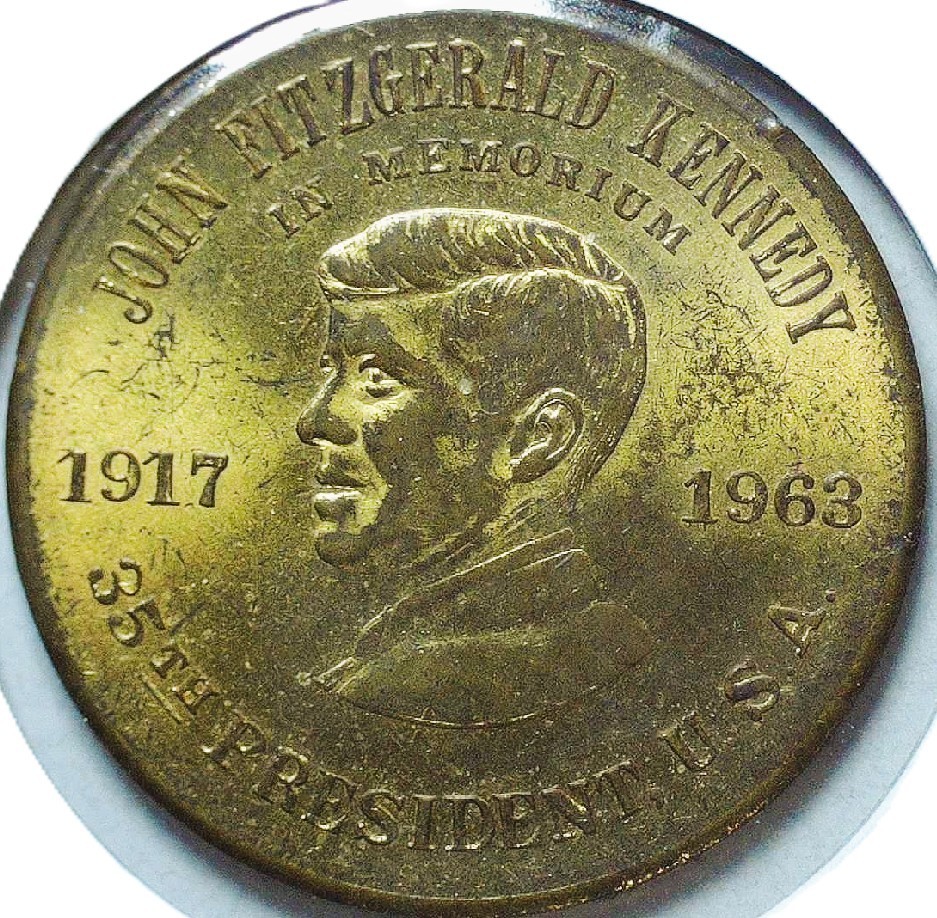 1963 JOHN FITZGERALD KENNEDY COMMEMORATIVE MEDAL – 34 mm – EC 7283