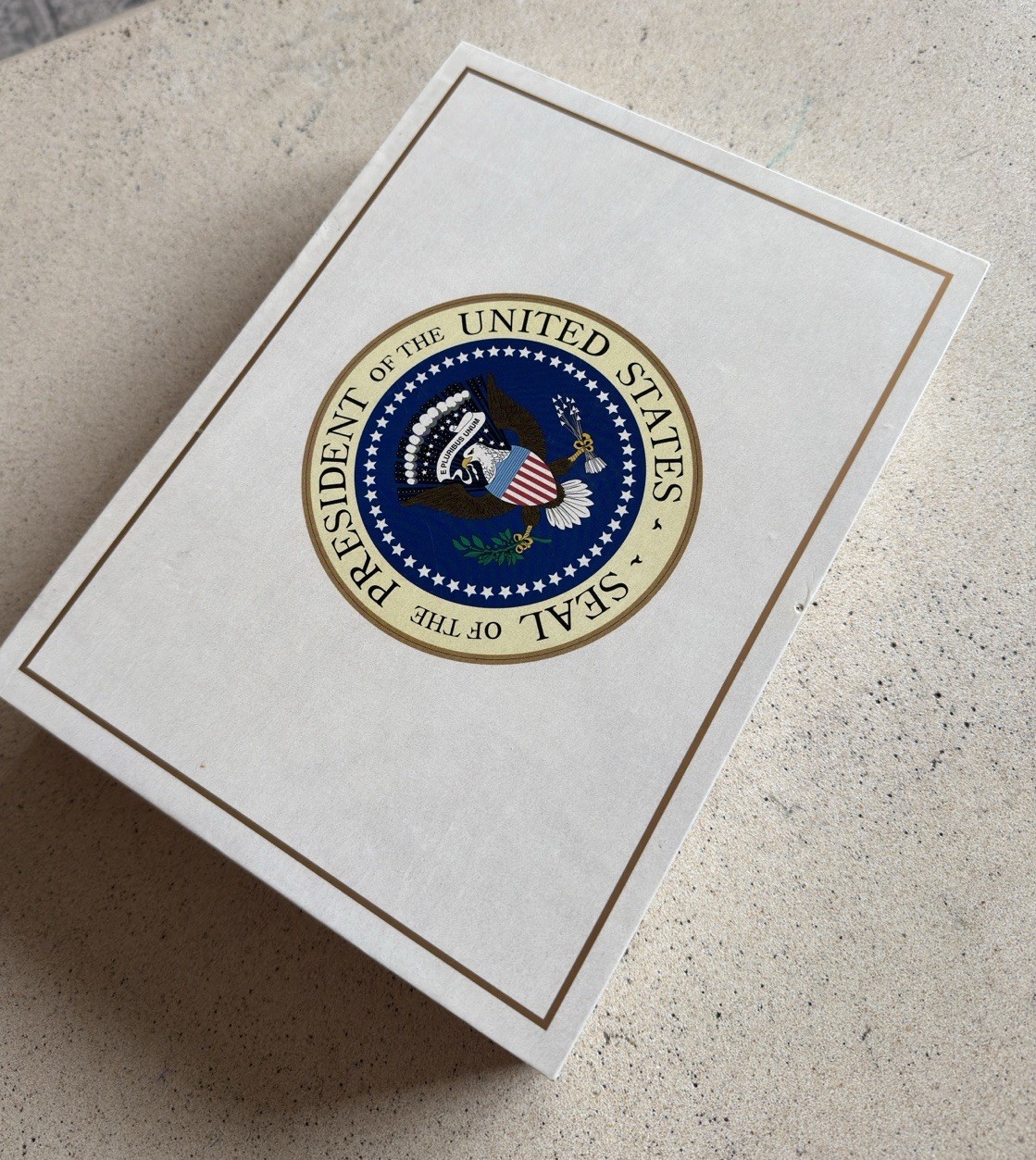 Vintage United States Seal Of The Presidential Seal Cigar Box Rare