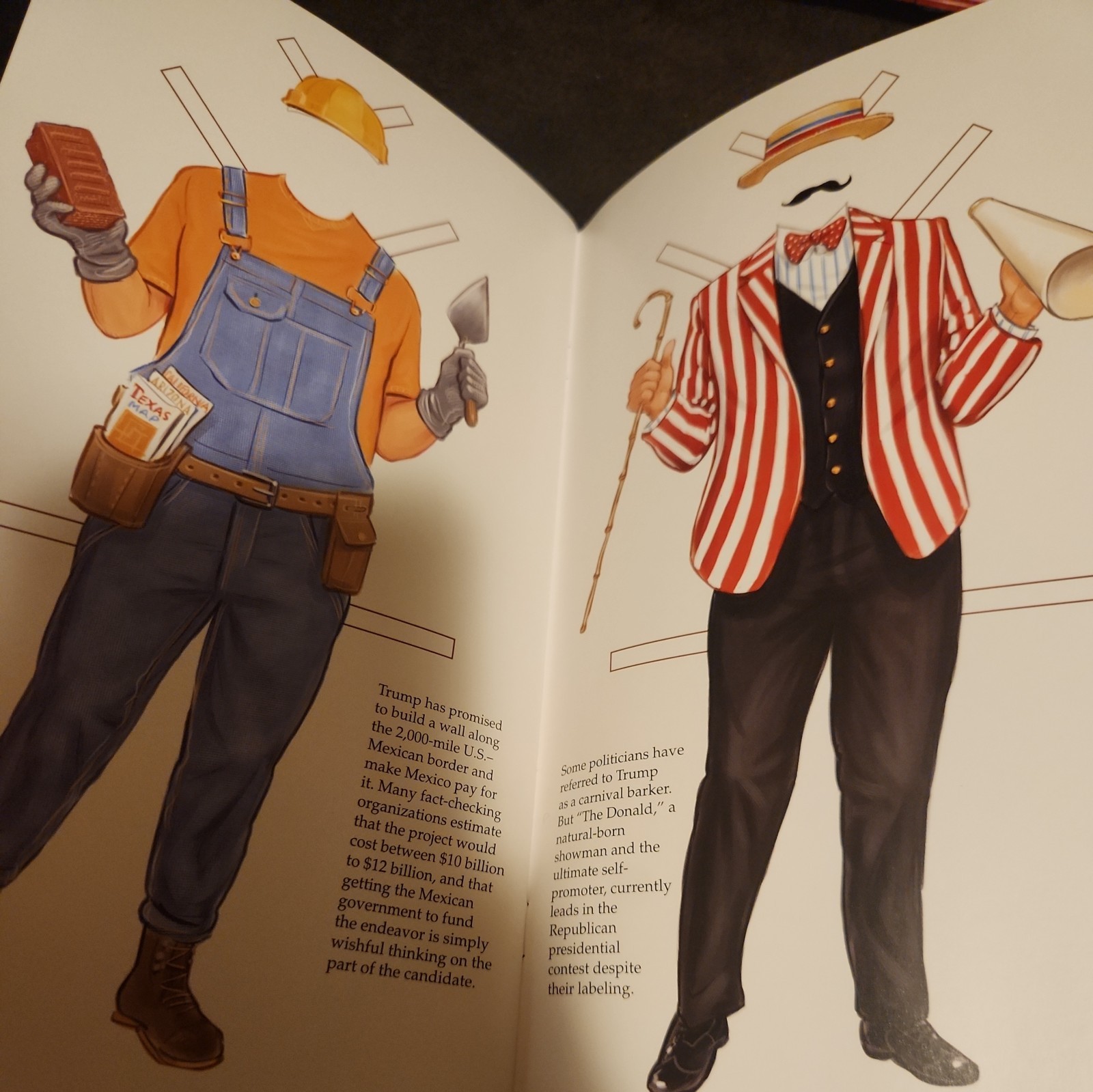 Brand New Collectible Campaign Edition Donald Trump Paper Doll Book by Tim Foley
