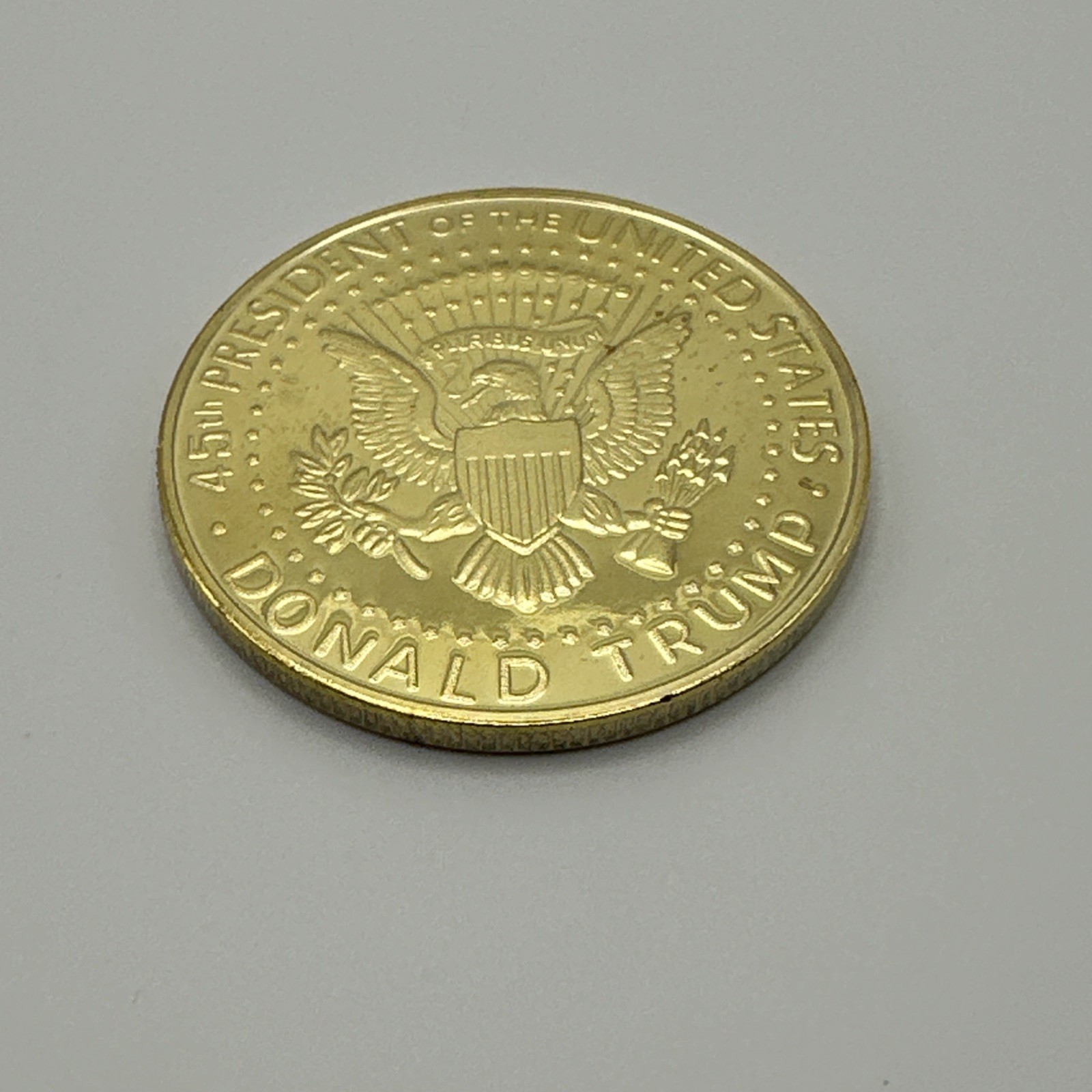 Donald J. Trump 2019 Gold Plated Challenge Coin 45th President Of United States