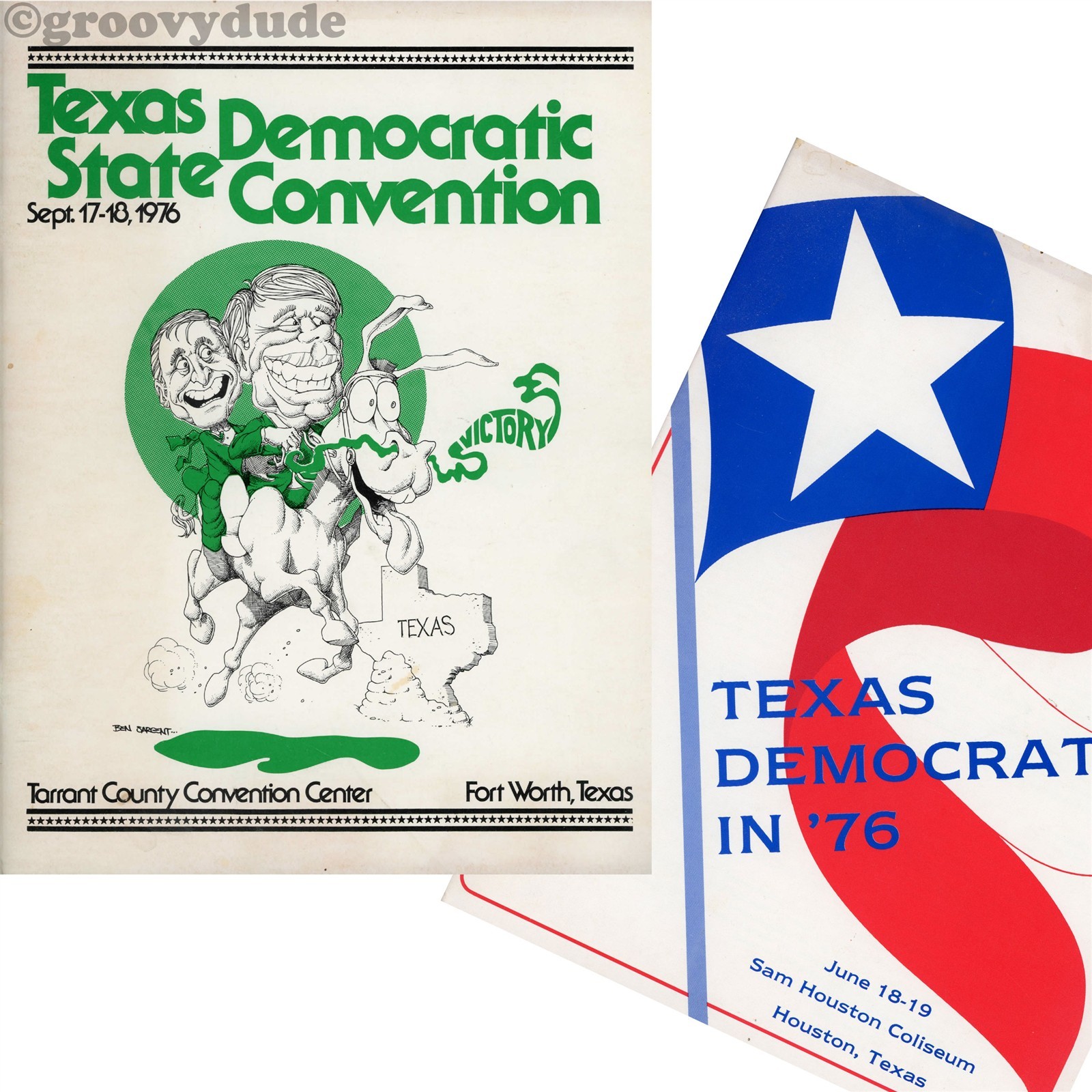 1976 Texas Democratic State Convention & Delegate Selection Carter Programs Lot