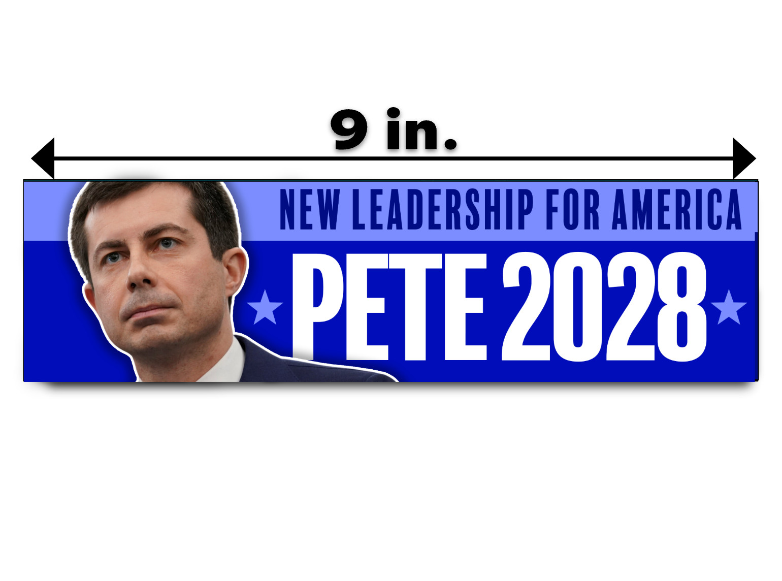 Pete Buttigieg President 2028 Bumper Sticker Political Democrat Decal Anti Trump