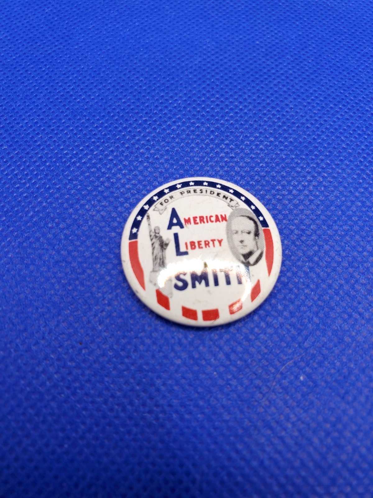 Al Smith for President 1928 Presidential Campaign Button Reproduction Pin 1990s