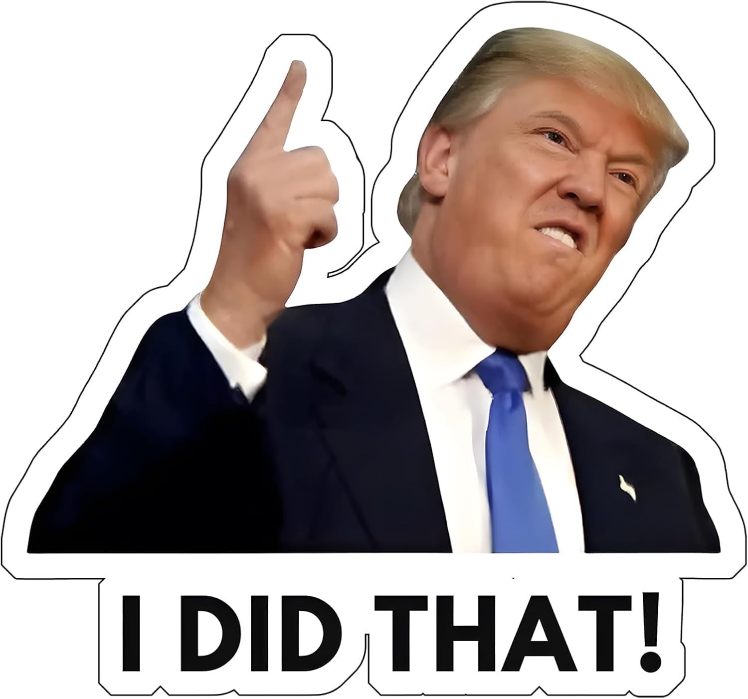Durable 100PCS Trump ‘I Did That’ Stickers – 2.5-inch Waterproof Vinyl Designs