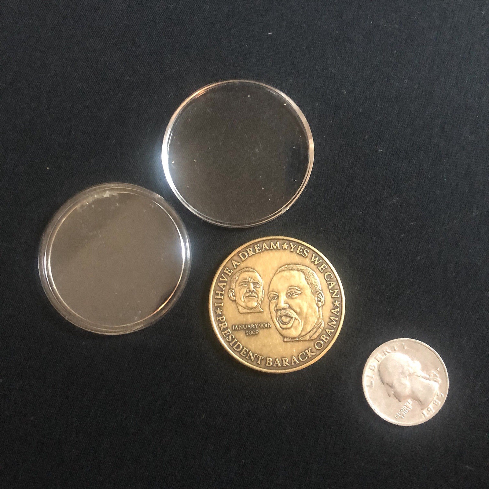 Barack Obama 2009 I Have A Dream Yes We Can Coin..in case