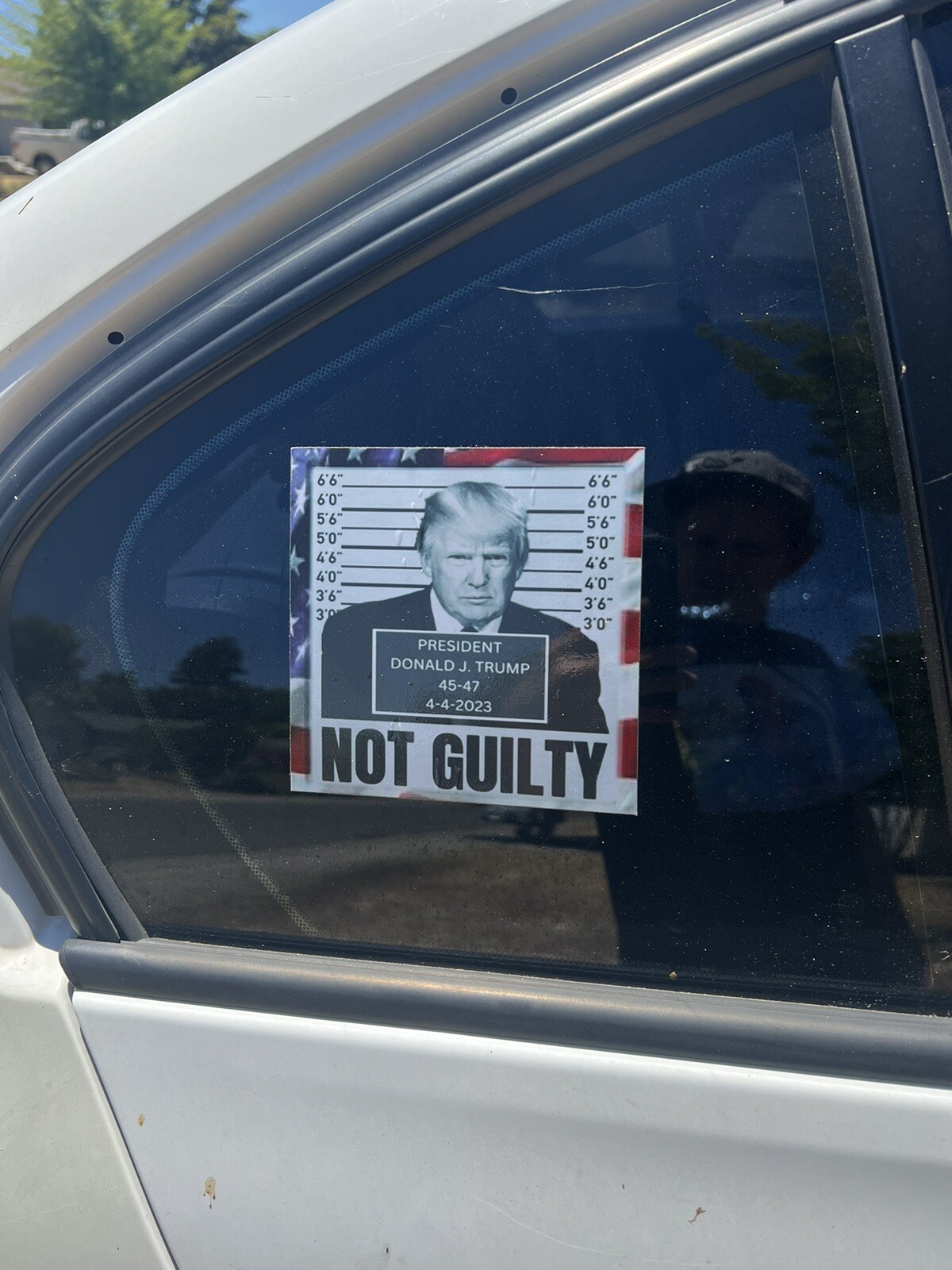 Donald Trump 5×5 Not guilty Sticker For Indoor Or Outdoor Use. Trump 2024