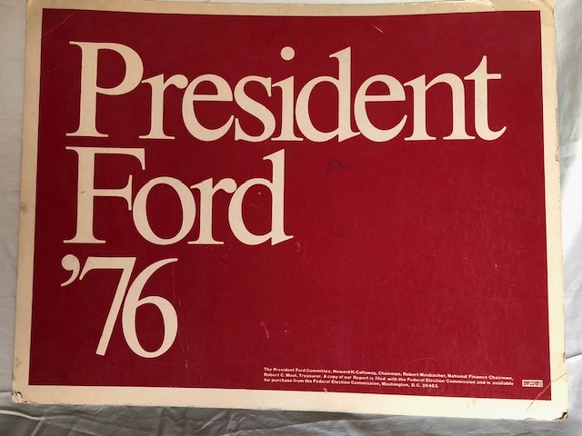 RARE 1976 Gerald Ford presidential campaign poster, Collectible, Good condition