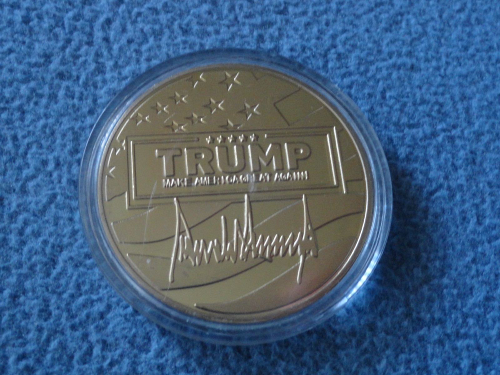 Trump Collection lot : Watch / Coin / card / bill — 4 Collectible items Maga