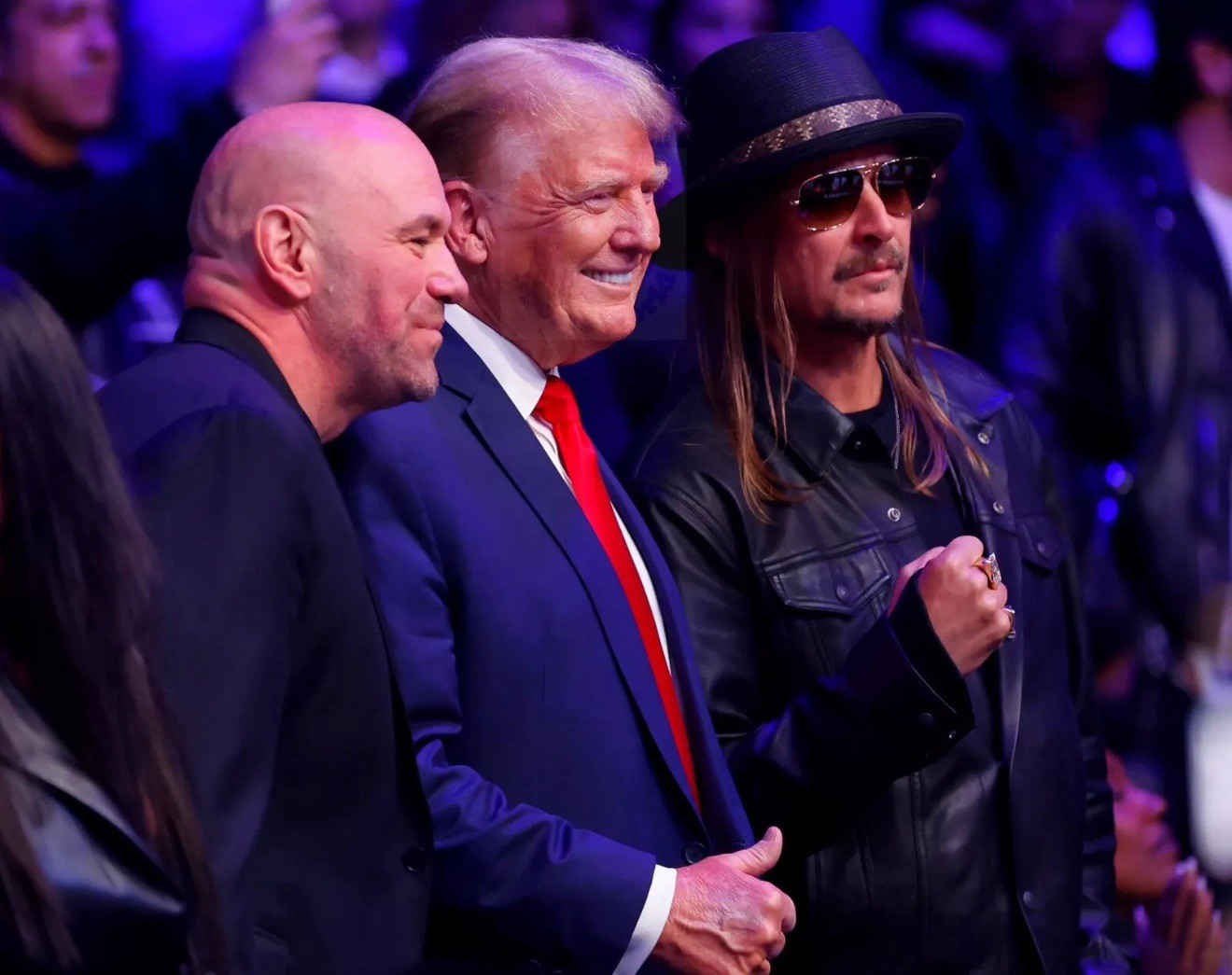 8×10 Photo PRESIDENT DONALD TRUMP, KID ROCK & DANA WHITE MAGA USA UFC