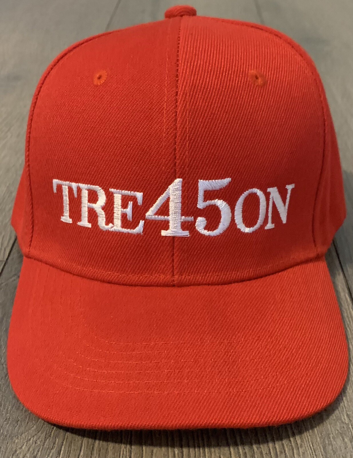 Anti TRUMP Baseball Hat TREASON 45 Donald Trump Parody Cap Embroidered Funny USA