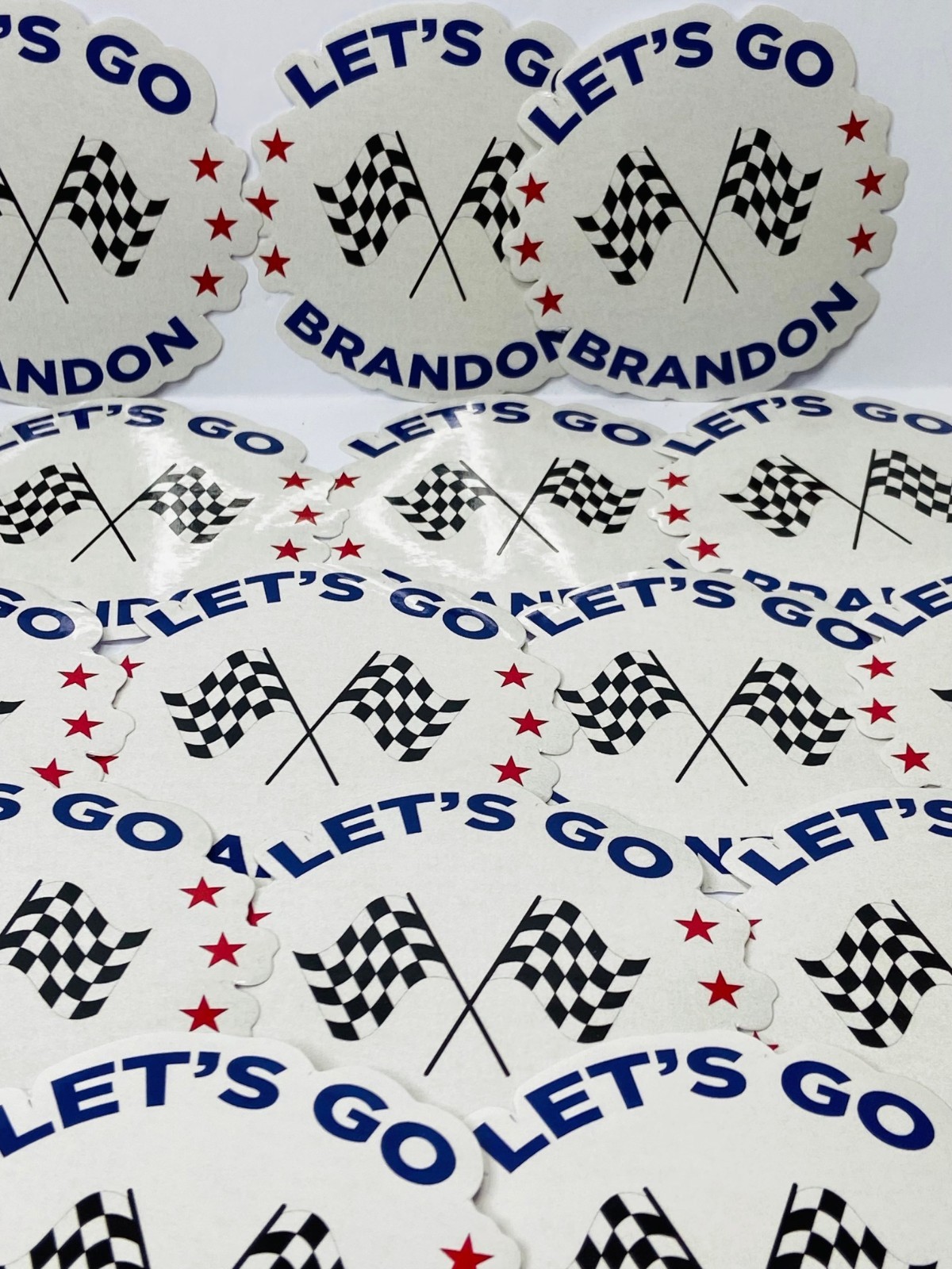 Lets Go Brandon Stickers Pack Of 50 Racing FJB Joe Biden Vinyl Decal Pro Trump