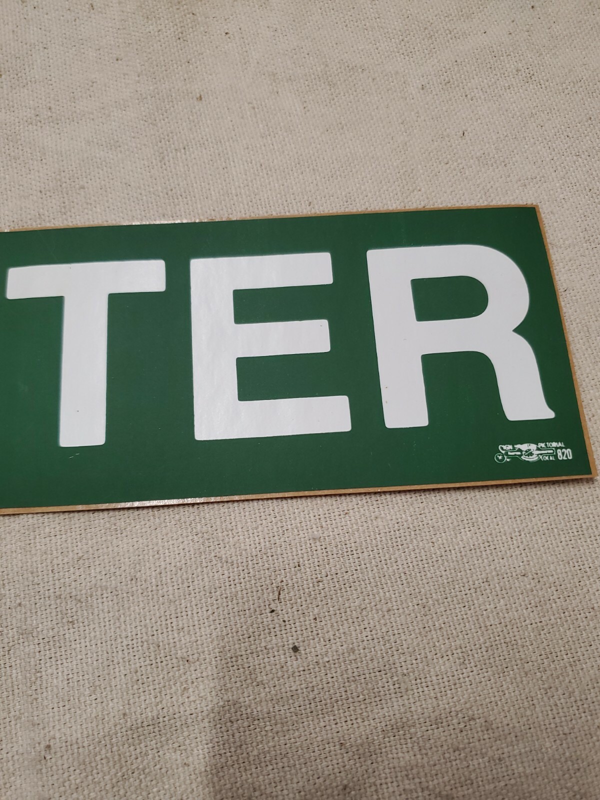 1976 Jimmy Carter President Campaign BUMPERSTICKER CARTER 11 x 3″ (R)