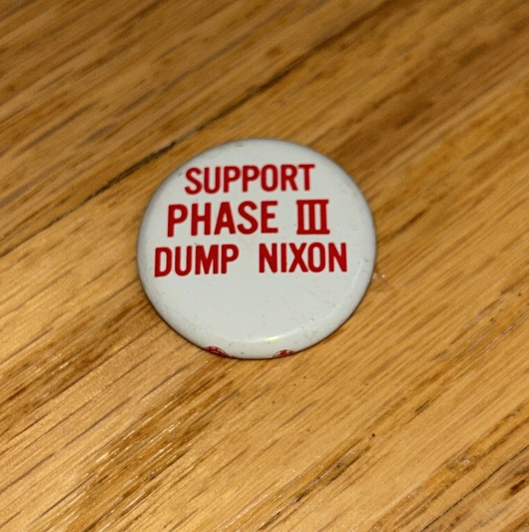 2 Buttons – SUPPORT PHASE III – DUMP NIXON & IMPEACH NIXON #1