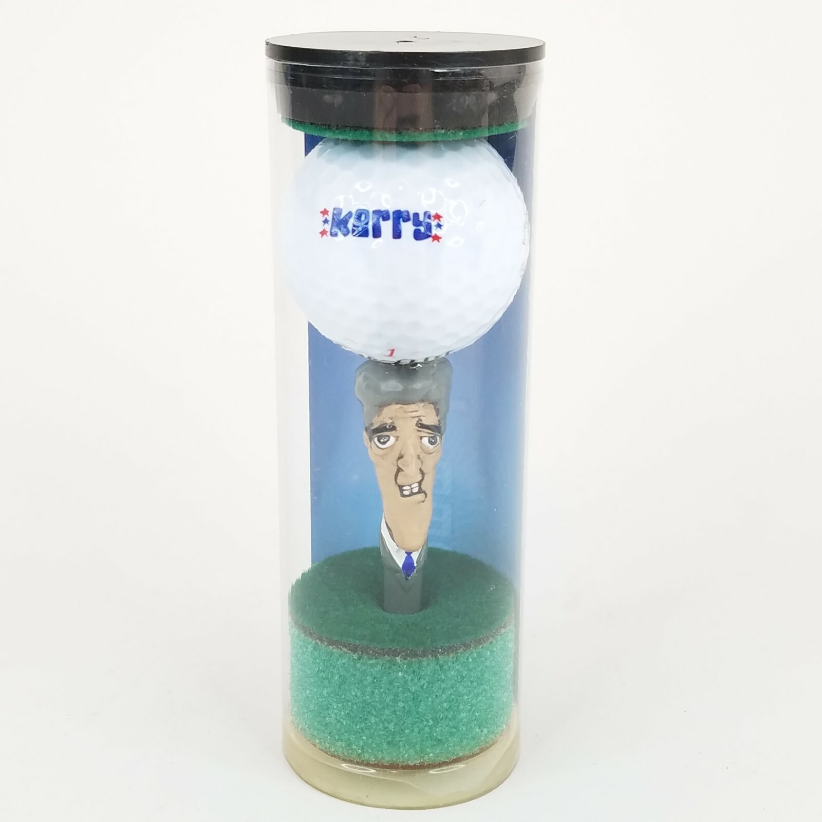 Rival Tees John Kerry 2004 Presidential Golf Ball & Figure Tee NEW Top Flite NOS
