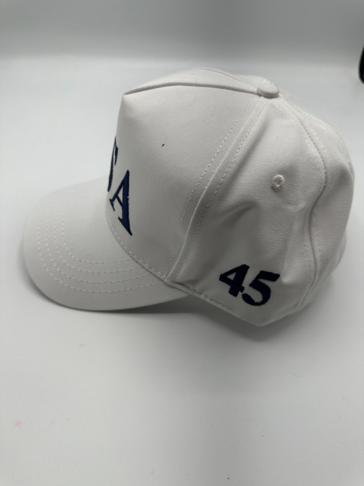 Official Trump USA 45 Cali Fame White Snapback Hat Cap