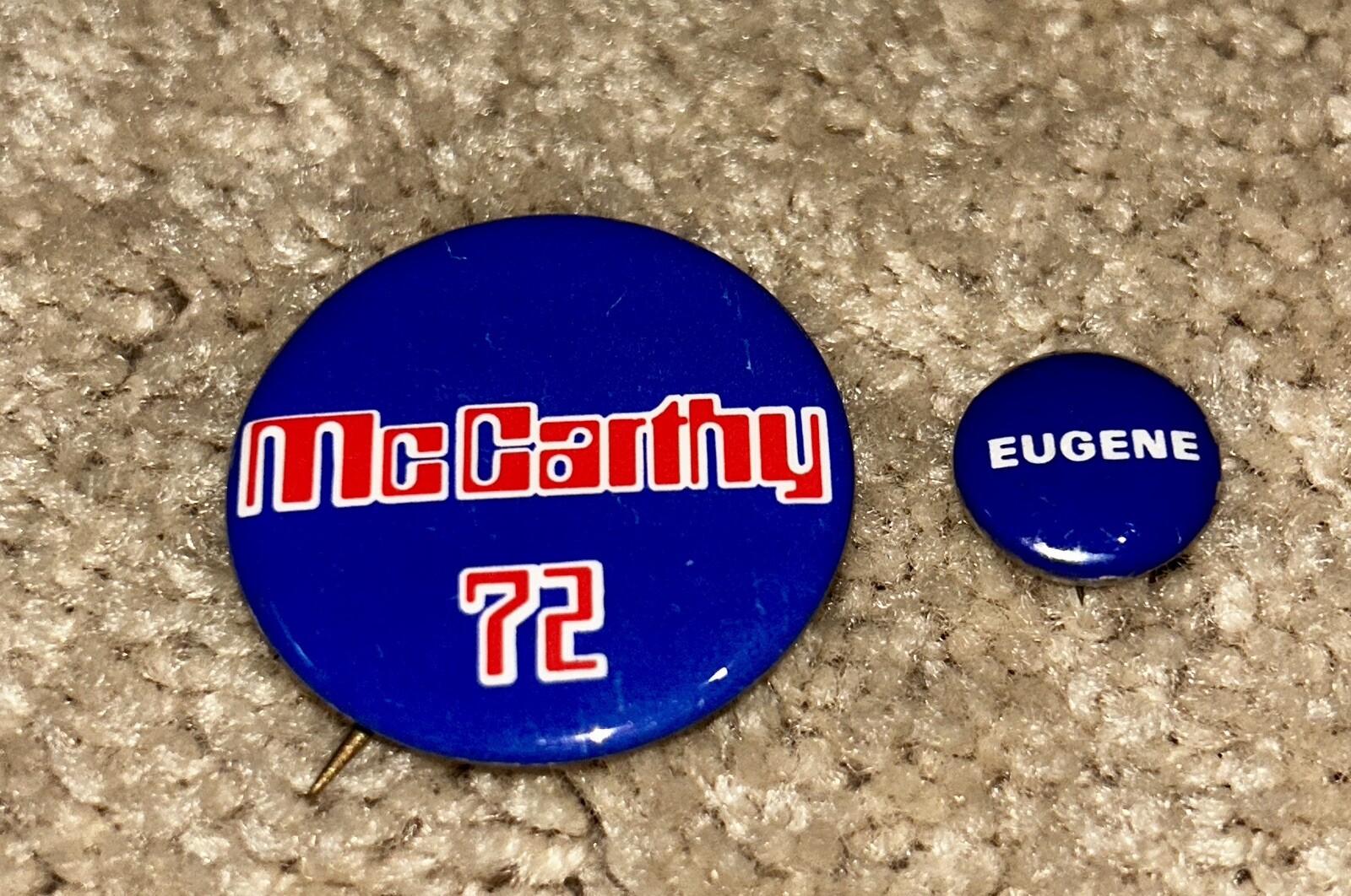 12 – 1960s / 1970s EUGENE McCARTHY for President Button Pin LOT #2