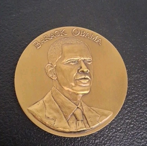 KAPPYSCOINS G9358 BARACK OBAMA US MINT 2009 INAUGURATION 3″ BRONZE MEDAL