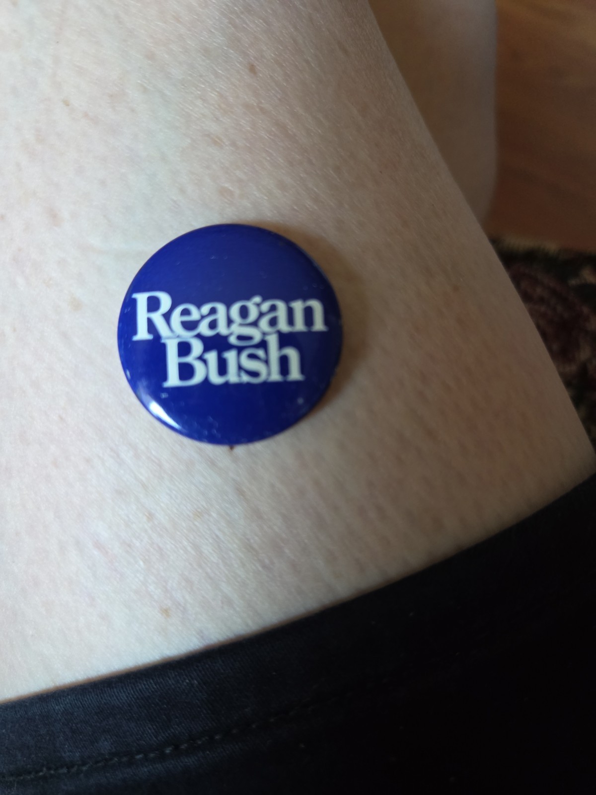 Reagan Bush Button Presidential Small Campaign Button Vintage Political Pin