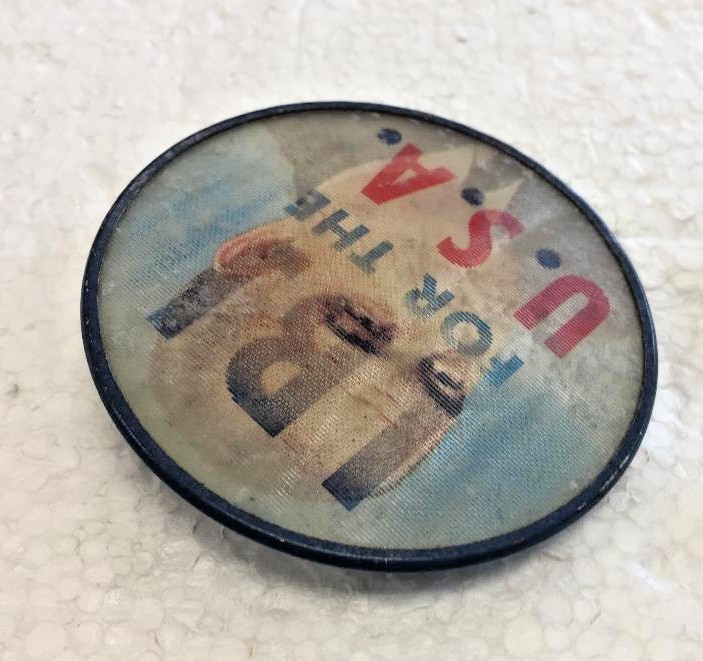 Vintage LBJ for the U.S.A. pictorial productions, inc. Pin