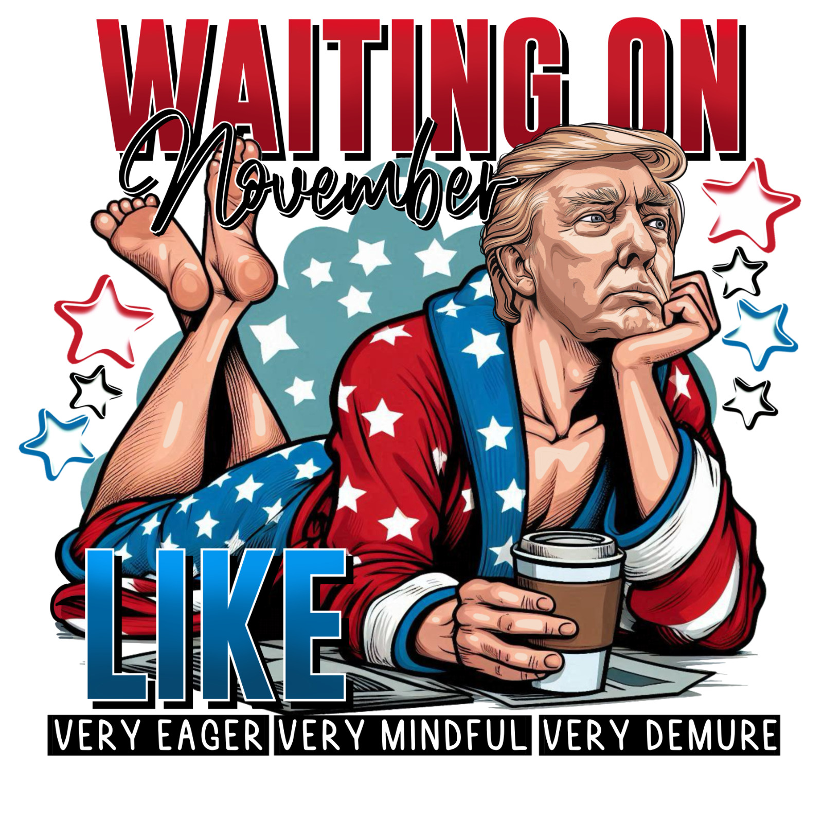 25PCS SET TRUMP 2024 STICKERS TAKE AMERICA BACK DONALD MAGA 2x3in